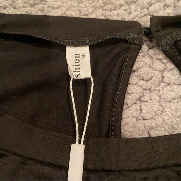 Angashion Black Jumpsuit Size Med NWT - Picture 4 of 10